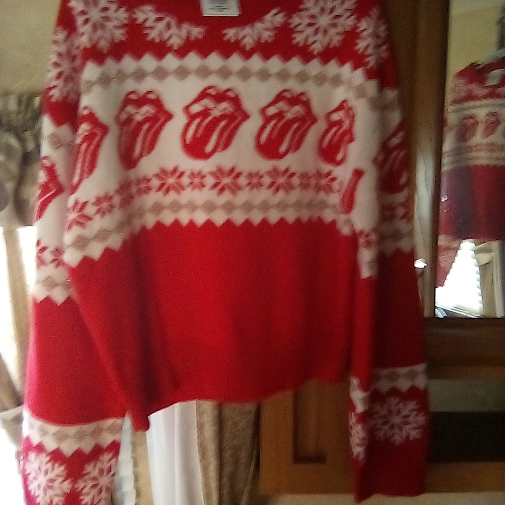 The Rolling Stones Red and White Kids Sweater